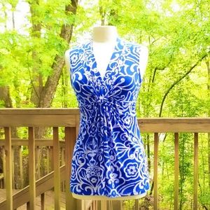 INC International Concepts Blue Blouse Size Medium